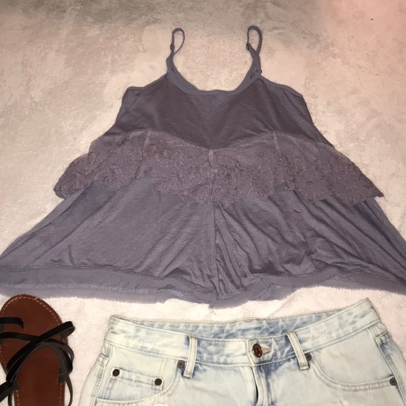 Xhilaration periwinkle tank top - Picture 3 of 3